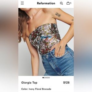 Reformation Giorgia top size 6